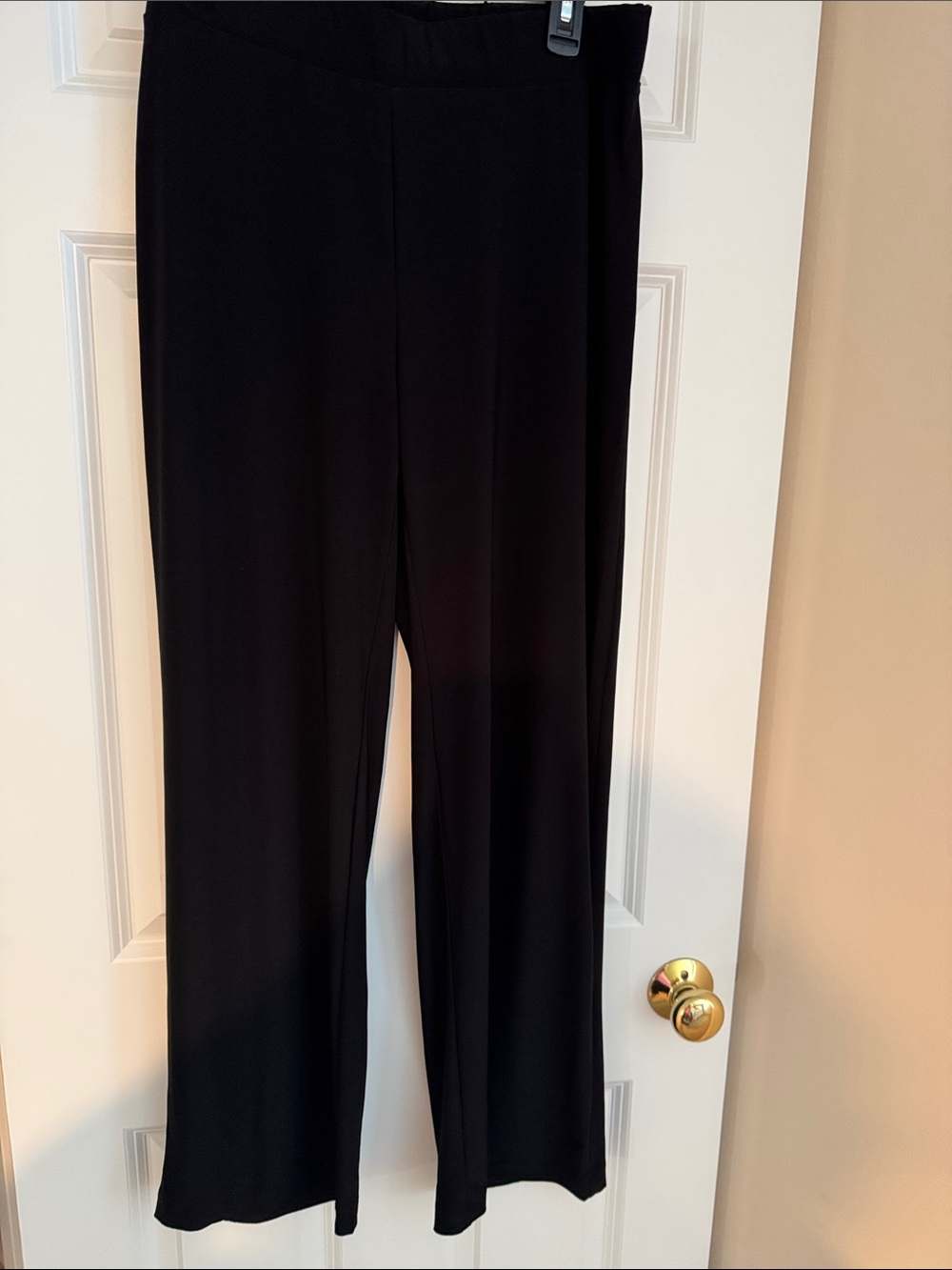 NY Collection Black Wide-Leg Women's Pants